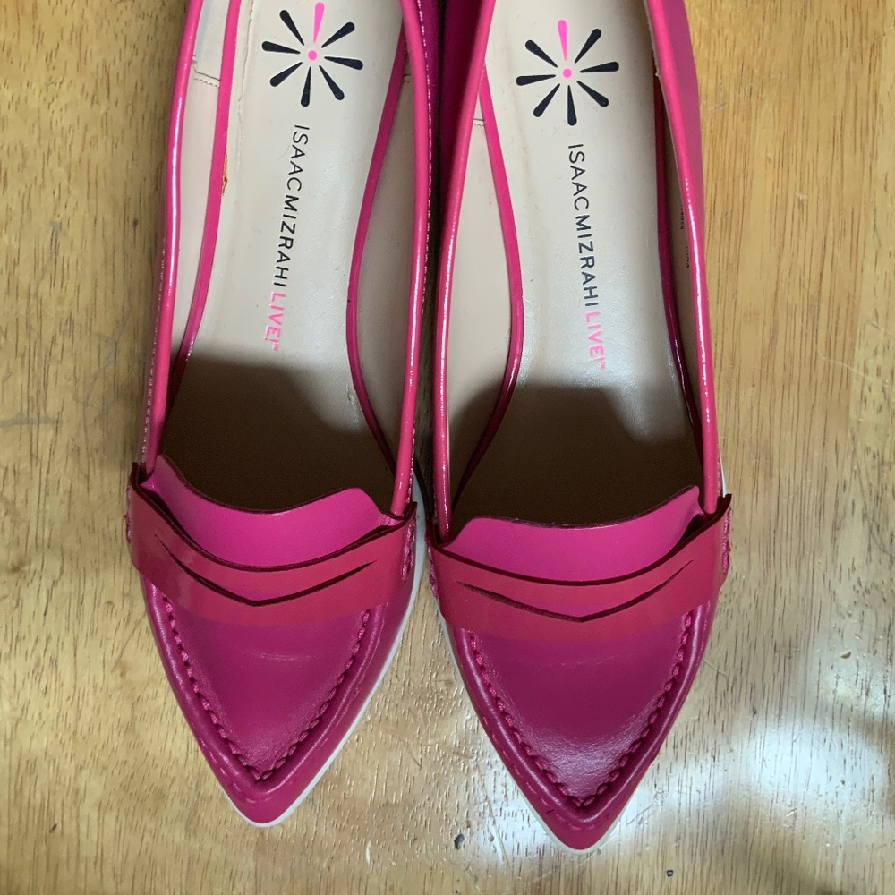 Pink Leather flats